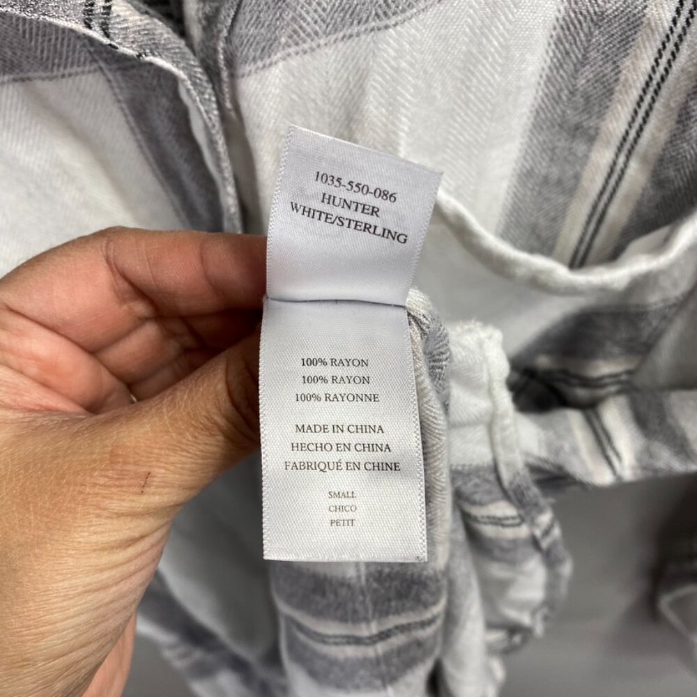 Rails Hunter Button Down in White and Sterling To… - image 5